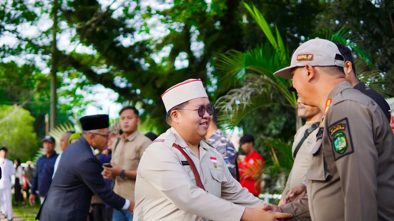 Foto: Salah satu dokumentasi Wakil Bupati Rendi Solihin di acara Peringatan Peristiwa Merah Putih Sangasanga ke-77