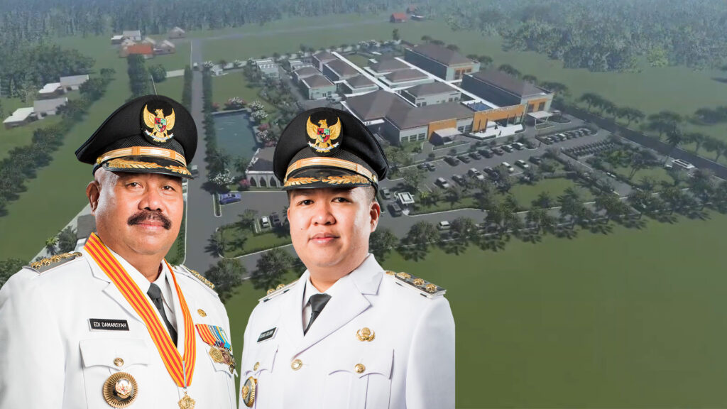 Bupati Kukar Edi Damansyah dan Wakil Bupati Kukar Rendi Solihin.