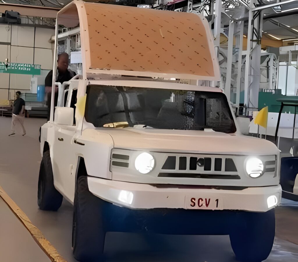 Foto: Popemobile yang bakal dipakai Paus Fransiskus di Indonesia.