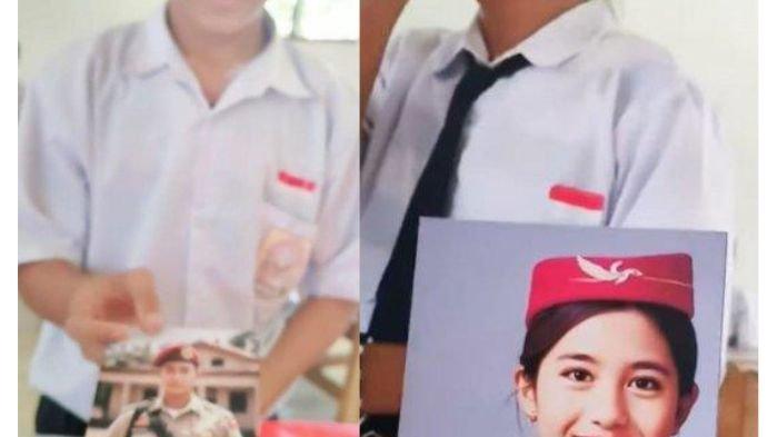 Foto: Seorang guru di pedalaman Kalimantan tengah membagikan foto siswa-siswinya yang telah diedit menggunakan teknologi AI.