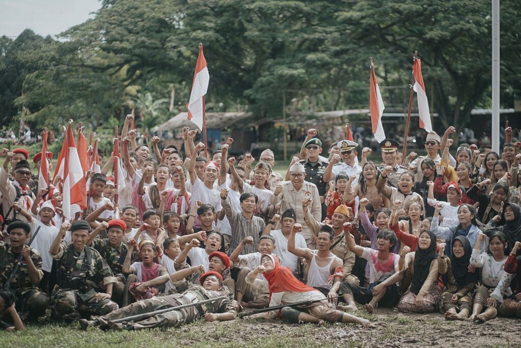 Foto: Anggota DPRD Kukar dari Dapil IV, Rahmat Dermawan, dalam acara memperingati Peristiwa Merah Putih Sangasanga Ke-78.