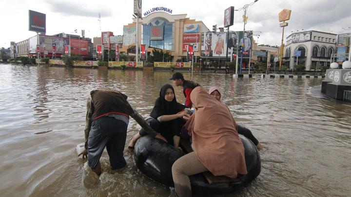 Foto: Situasi banjir di Kota Samarinda.
