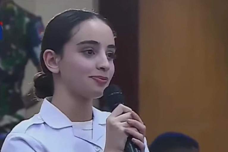 Foto: Kadet mahasiswa asal Palestina, Jana Abu Salha.