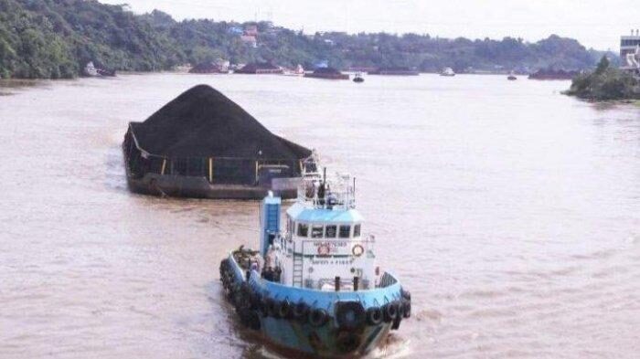 Foto ilustrasi ponton batu bara.